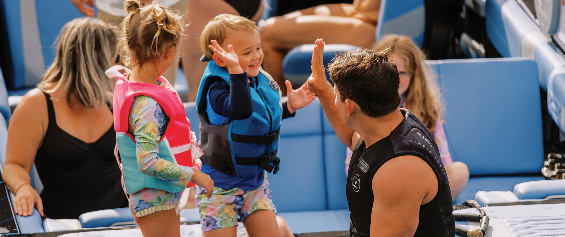Family fun on a Malibu Boat