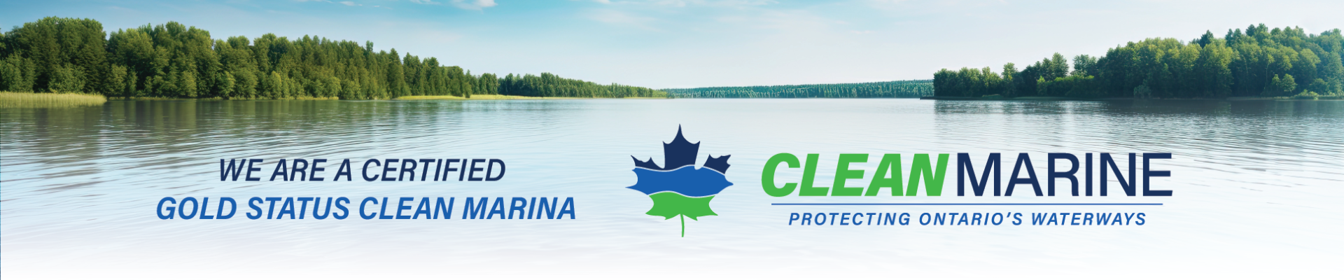 Clean Marine Ontario Gold Status Banner